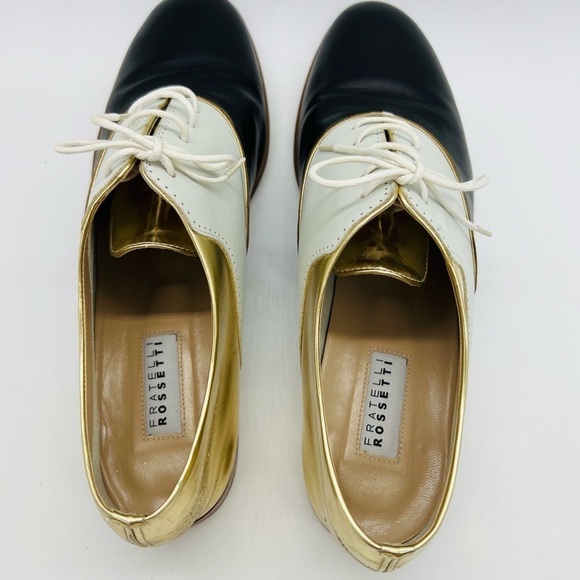 FRATELLI ROSSETTI WOMENS FLAT LACE UP LEATHER SHOES SIZE 8 - Picture 9 of 15